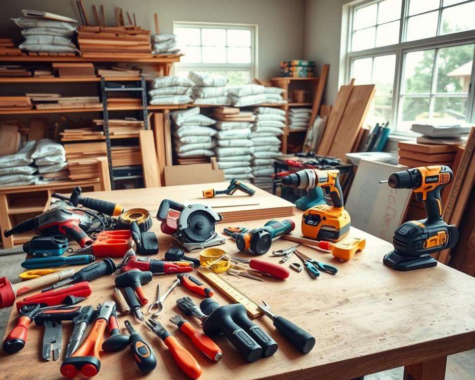 material werkzeuge einsatz