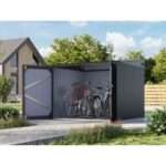 Metall Fahrradgarage Modell Pulti 3,69 m²| Rabatt: 27%|2x2m