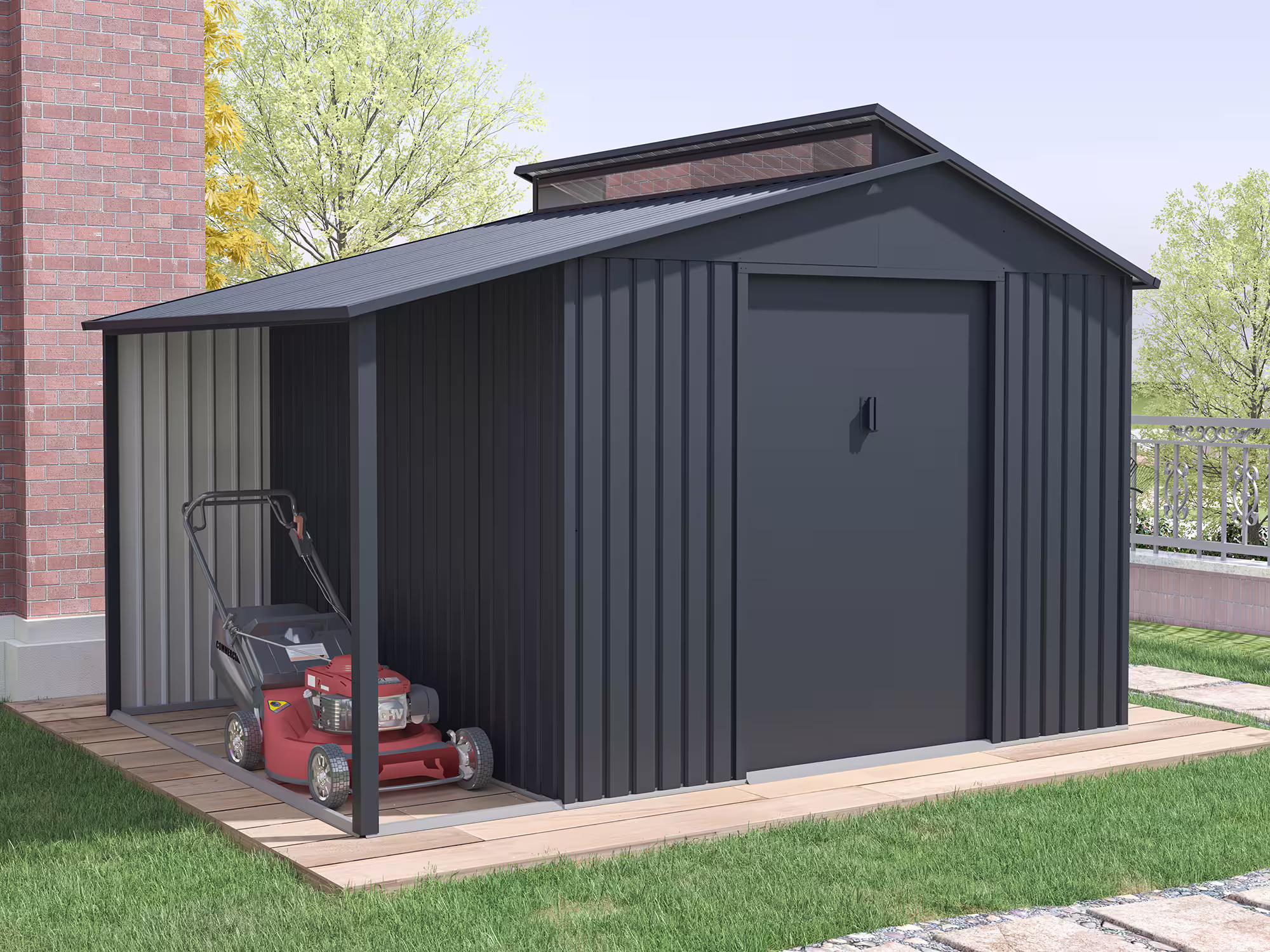 Metall Gerätehaus Modell Viva Varianta 9,12 m²| Rabatt: 26%|3x3m