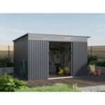 Metall Gerätehaus Modell Rheinfeld 10,20 m²| Rabatt: 27%|3x3m