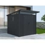 Metall Gerätehaus Modell Skylight 4,45 m² Anthrazi| Rabatt: 34%|2x2m