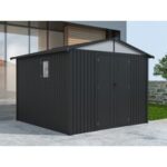 Metall Gerätehaus Modell Trend 7,56 m² Anthrazit| Rabatt: 42%|3x2m