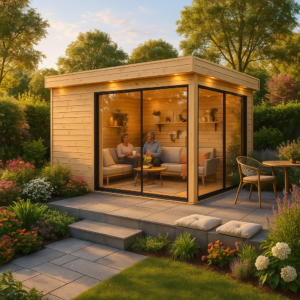 7 % Rabatt: Modernes Gartenhaus “Grace ALU” 5x4m | Großer zeitgenössischer Gartenraum - 19m² - QUBE SERIES | Elegant gestaltet| Rabatt: 7% Unkategorisiert online kaufen