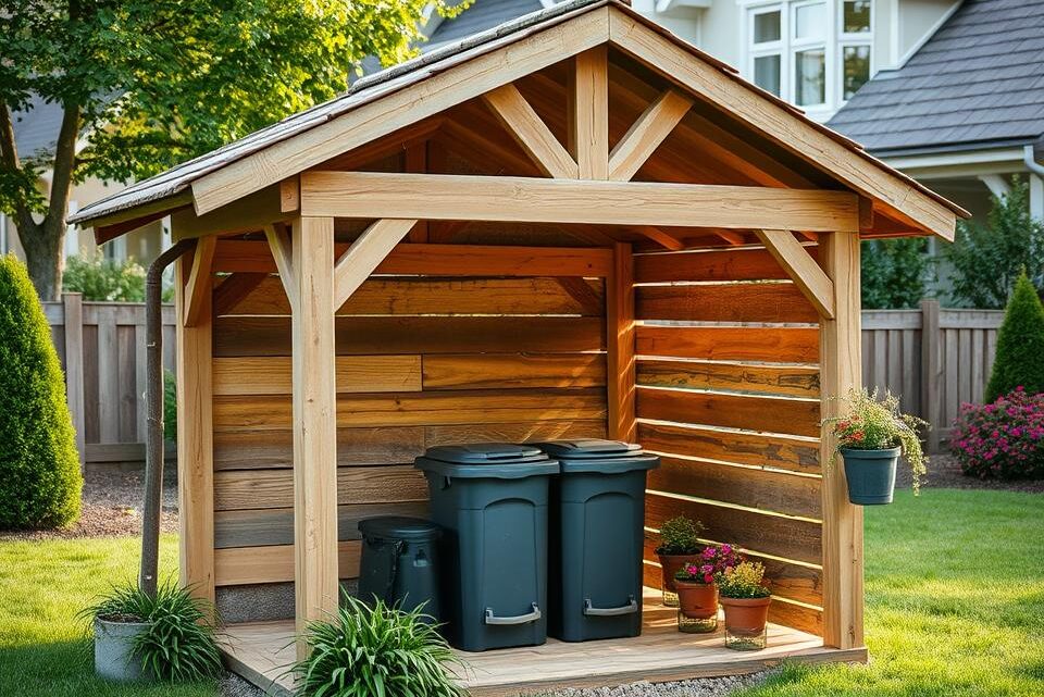 Mülltonnen Unterstand selber bauen – DIY Anleitung