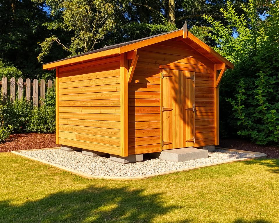 Muss man ein Gartenhaus im Boden verankern?