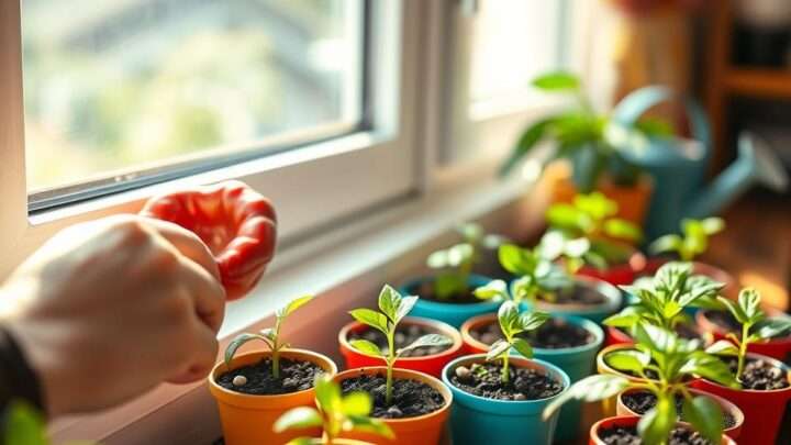 Paprika aussäen Fensterbank: Anleitung für Zuhause