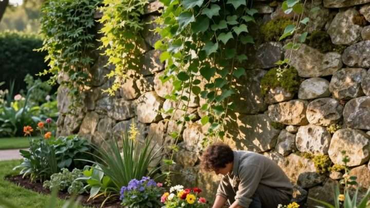 Natursteinmauer bepflanzen – So geht’s