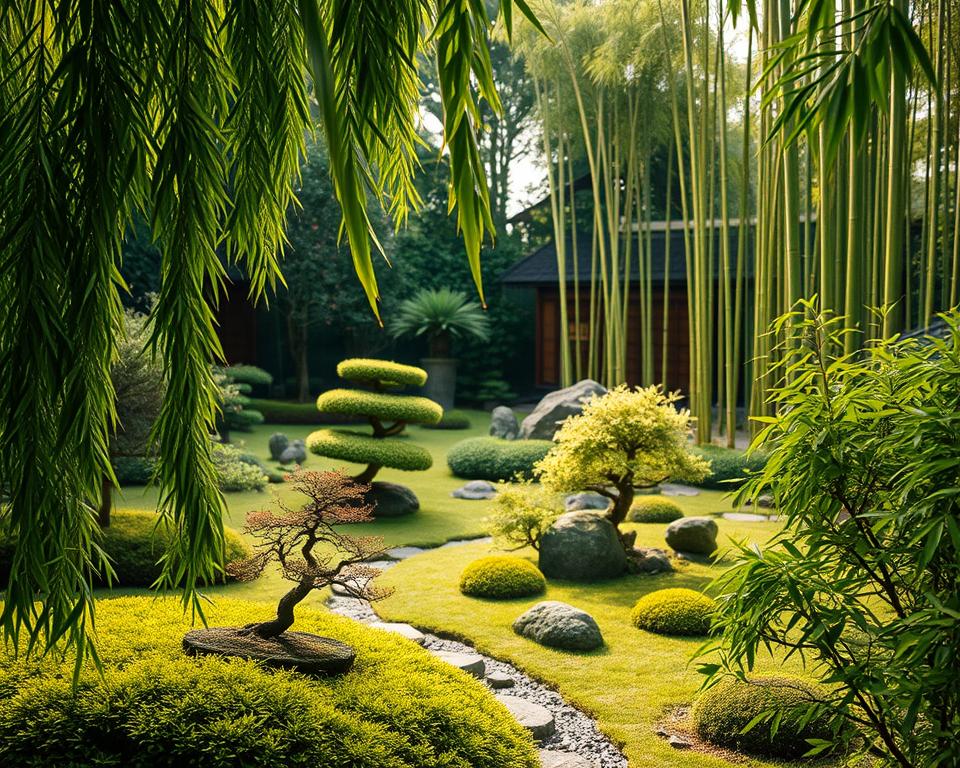 pflanzen in japanischen gärten