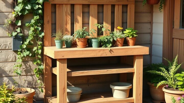 Pflanztisch selber bauen Landlust – DIY Gartenprojekt