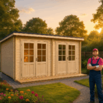 Premium Set Gartenhaus Maria Twin 2-Raum inkl. Montage