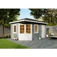 Fjordholz 5-Eck Gartenhaus Modell Evelyn 3D