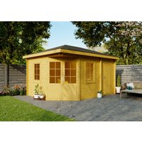 Fjordholz 5-Eck Gartenhaus Modell Evelyn 3D