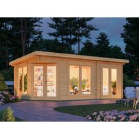 Fjordholz 5 Eck Gartenhaus Modell Julia 40
