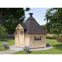 Fjordholz 6-Eck Grillkota Modell Nils 9 m²