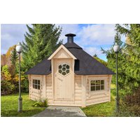 Fjordholz 8-Eck Grillkota Modell Nils 12 m²