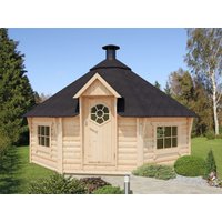 Fjordholz 8-Eck Grillkota Modell Nils 17 m²