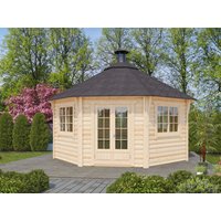 Fjordholz 8-Eck Grillpavillon Modell Gunnar 17m²
