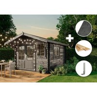 ECO Set - Gartenhaus Gabriel-34 300 x 400 cm -grau