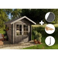 ECO Set - Gartenhaus  Palma -grau