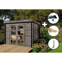 ECO Set - Gartenhaus  Paloma Sol - grau