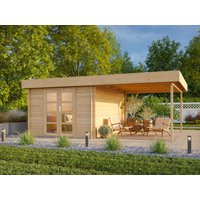 Fjordholz Flachdach Gartenhaus Modell Felix 28