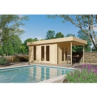 Fjordholz Flachdach Gartenhaus Modell Jesse 28