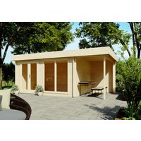 Fjordholz Flachdach Gartenhaus Modell Luke 28