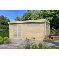 Flachdach Gartenhaus Modell Nelo 44 D| Rabatt: 26%