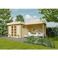 Fjordholz Flachdach Gartenhaus Modell Odina 28 B