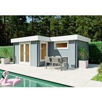 Fjordholz Flachdach Gartenhaus Modell Tobi 28 A