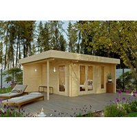 Fjordholz Flachdach Gartenhaus Modell Wanja 28