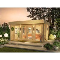 Fjordholz Gartenhaus mit Flachdach Modell Kubi Mid