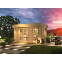 Fjordholz Gartenhaus mit Flachdach Modell Kubi Min