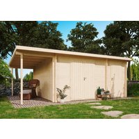Fjordholz Gartenhaus Modell Carin 44 D + SD| Rabatt: 26%|6x4m