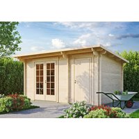 Fjordholz Gartenhaus Modell Jacob 44 A mit Abstell