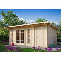 Fjordholz Gartenhaus Modell Jacob 44 B mit Abstell