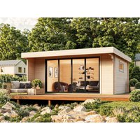 Fjordholz Gartenhaus Modell Kubi 44 Alu Concept