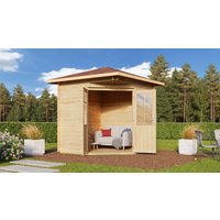 Fjordholz Gartenhaus Modell Nina 44 B, Schwedenrot