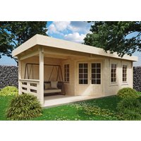 Fjordholz Gartenhaus Modell Nora 44 F Klassik