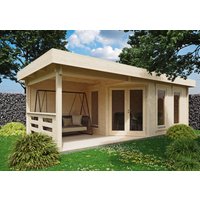 Fjordholz Gartenhaus Modell Nora 44 F Modern