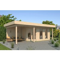Fjordholz Gartenhaus Modell Nora 44 I Modern| Rabatt: 26%|8x4m