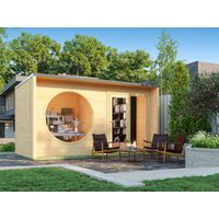 Fjordholz Gartenhaus Modell Office Box Größe L nat