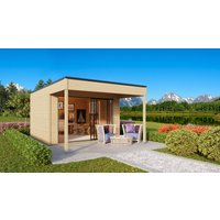 Fjordholz Gartenhaus Modell Q-BIC Alu 44 A + VD