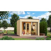 Fjordholz Gartenhaus Modell Q-BIC Alu 70 G