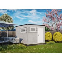 Fjordholz Gartenhaus Modell Q-BIC Modern 44 B