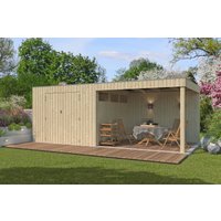 Gartenhaus Modell QBV-Line 8,88 m² + 300 cm Anbau| Rabatt: 26%