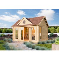 Fjordholz Gartenhaus Modell Teehaus Glasgow 70 A| Rabatt: 26%|4x3m
