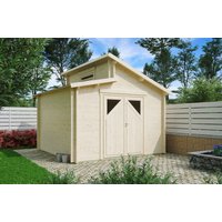 Fjordholz Gartenhaus Modell Varianta 44 D| Rabatt: 26%|3x3m