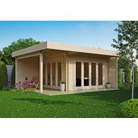 Fjordholz Gartenlounge Modell Sandra 44 B| Rabatt: 26%|6x4m