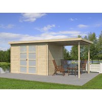 Gerätehaus Modell Umea 7,38 m² + 200 cm Anbau| Rabatt: 26%